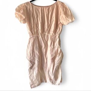 Blush Puff Sleeve Mini Dress